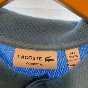Lacoste polo shirt men’s blue 7/XXL